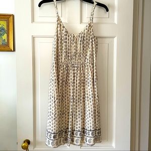 Madewell Silk Block Print Dress